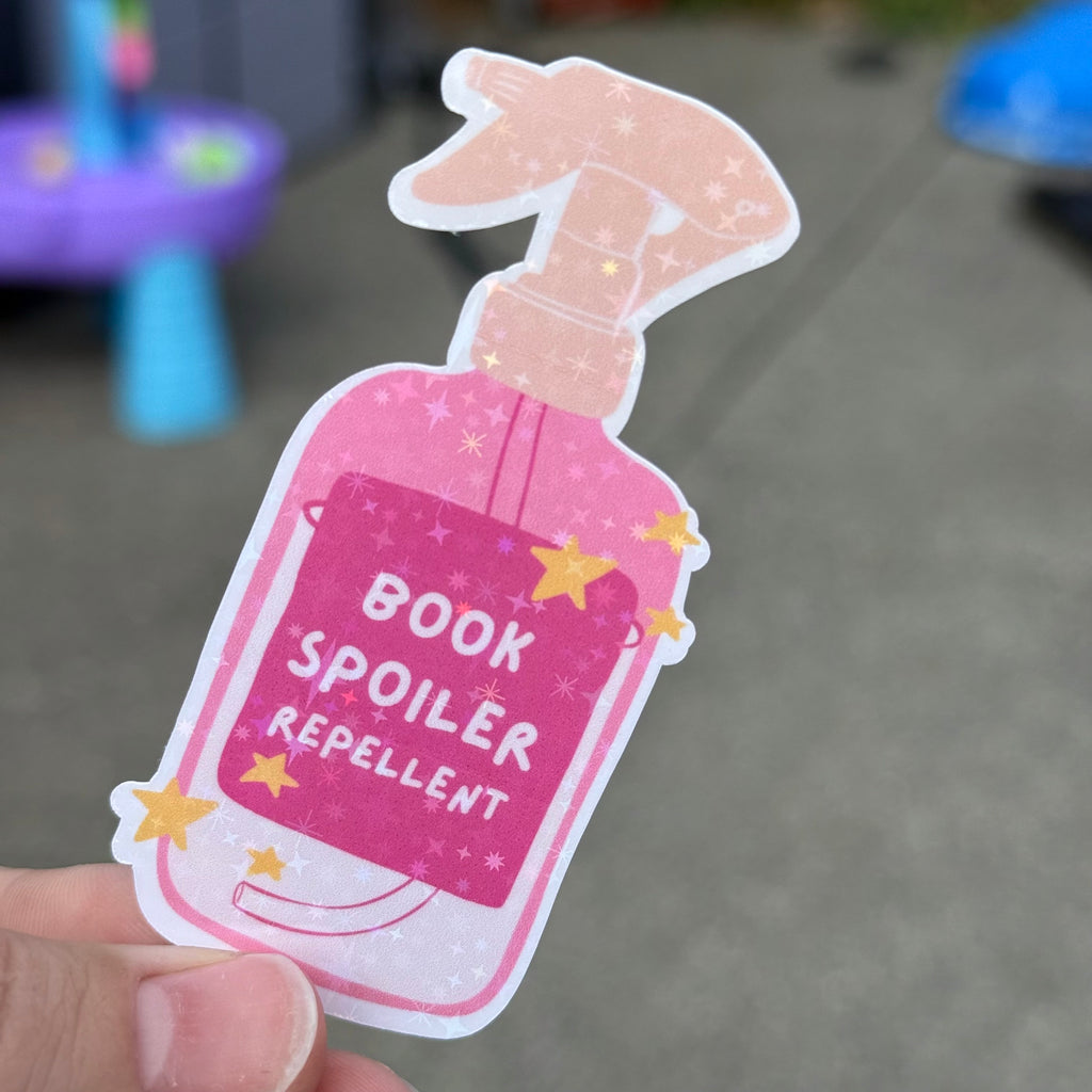 Book Lover Holographic Sticker Pack | 20 Pink Bookish Vinyl Stickers | Reading Aesthetic Stickers for Kindle, Water Bottle, Laptop & Journals