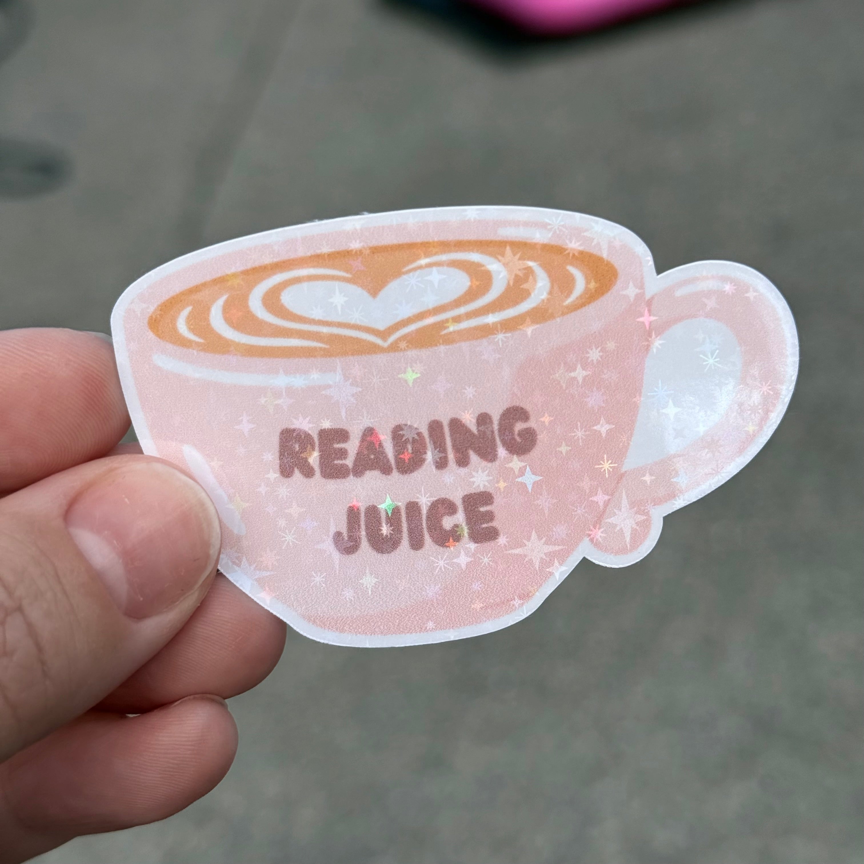 Book Lover Holographic Sticker Pack | 20 Pink Bookish Vinyl Stickers | Reading Aesthetic Stickers for Kindle, Water Bottle, Laptop & Journals