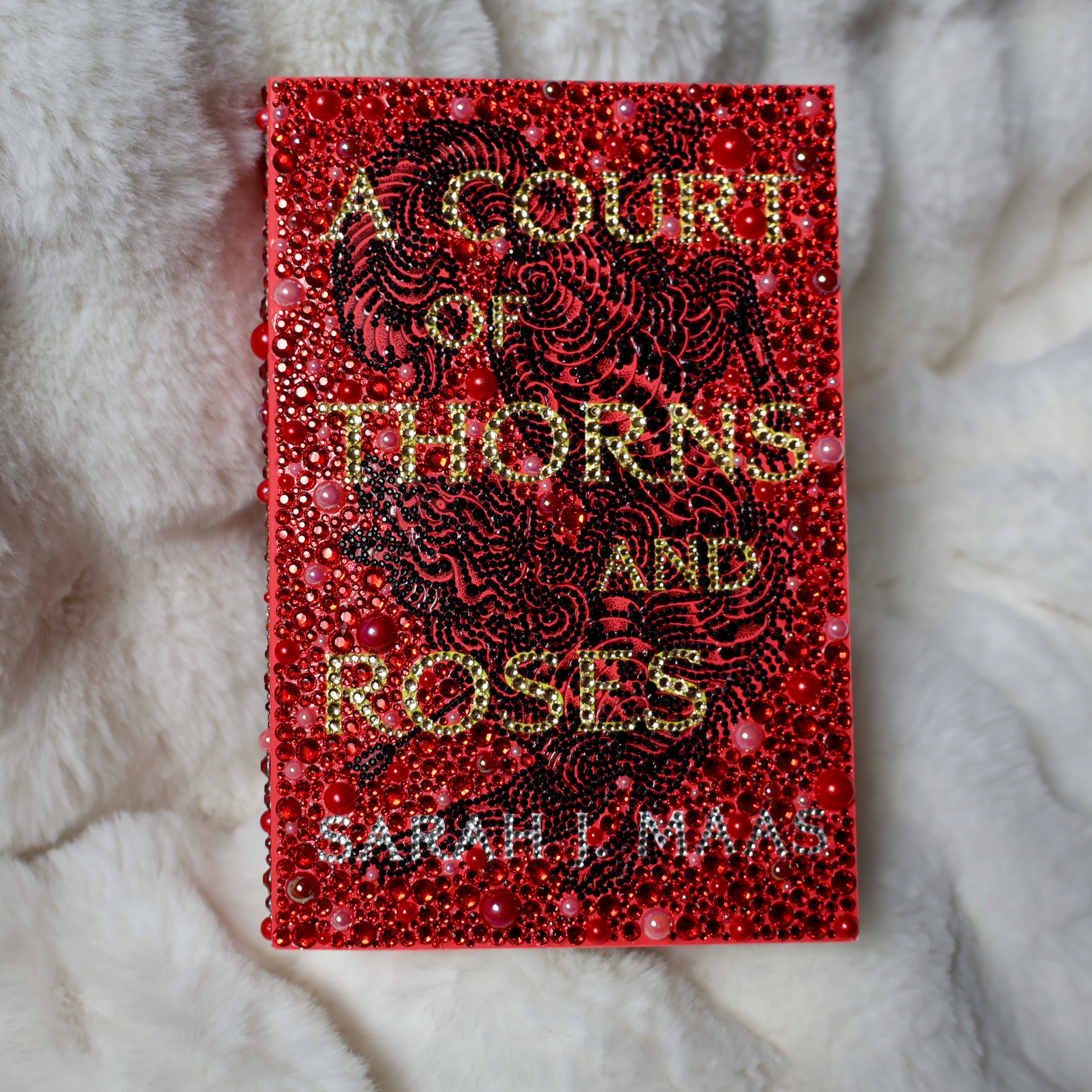Custom Bedazzled A Court of Thorns and Roses Book | Hand-Embellished Rhinestone Fantasy Edition