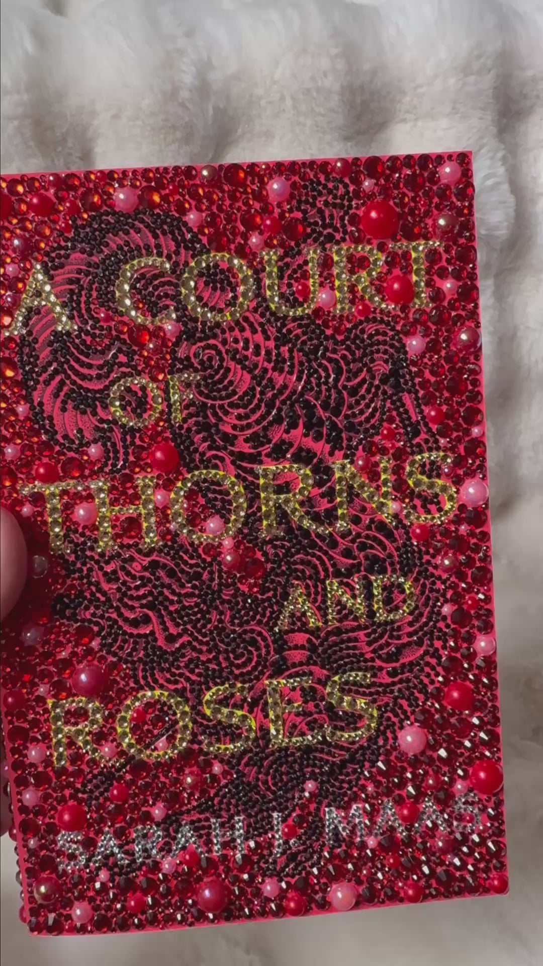 Custom Bedazzled A Court of Thorns and Roses Book | Hand-Embellished Rhinestone Fantasy Edition