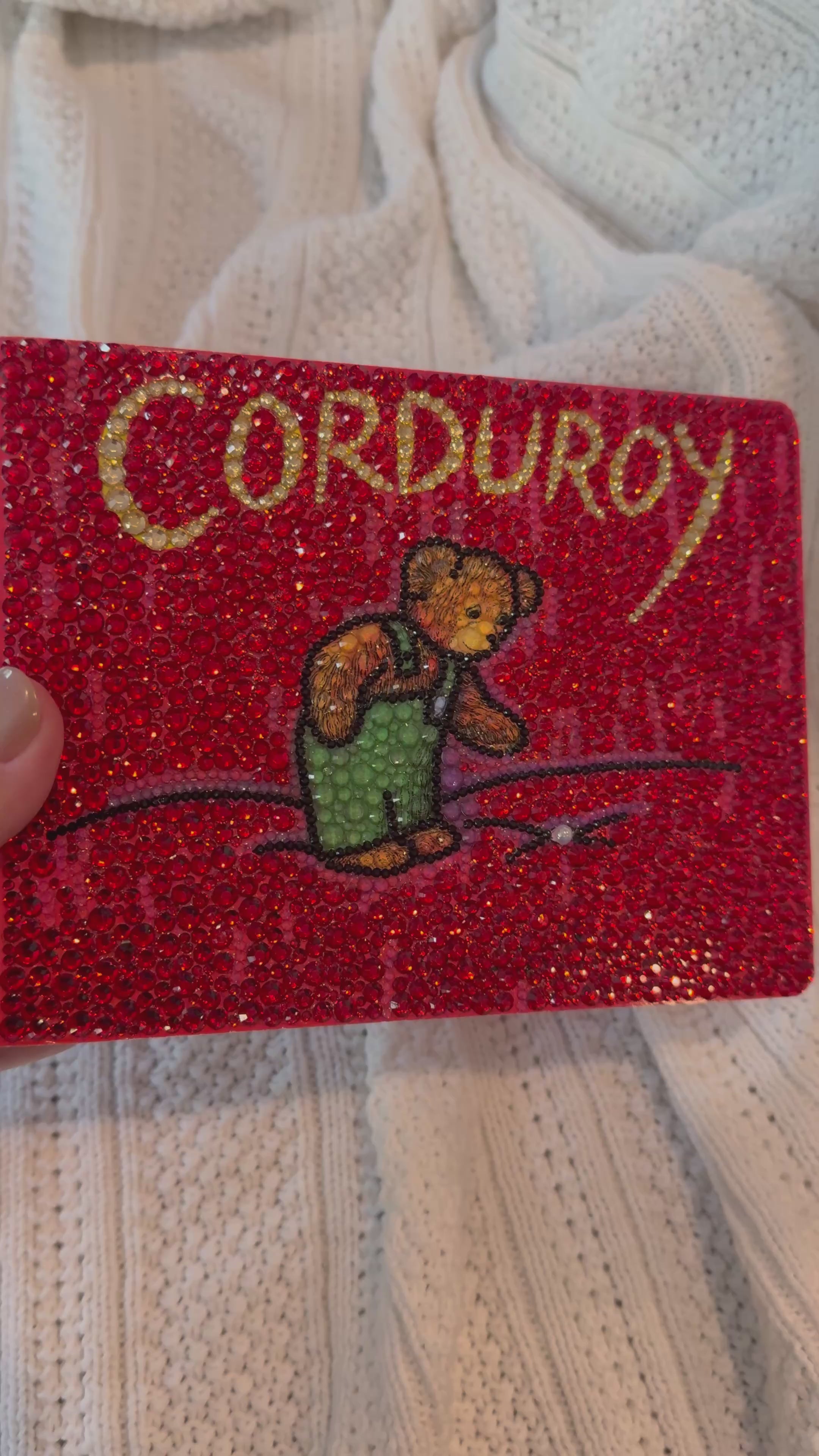 Bedazzled Corduroy Board Book | Unique Gift for Book Lovers & Little Readers